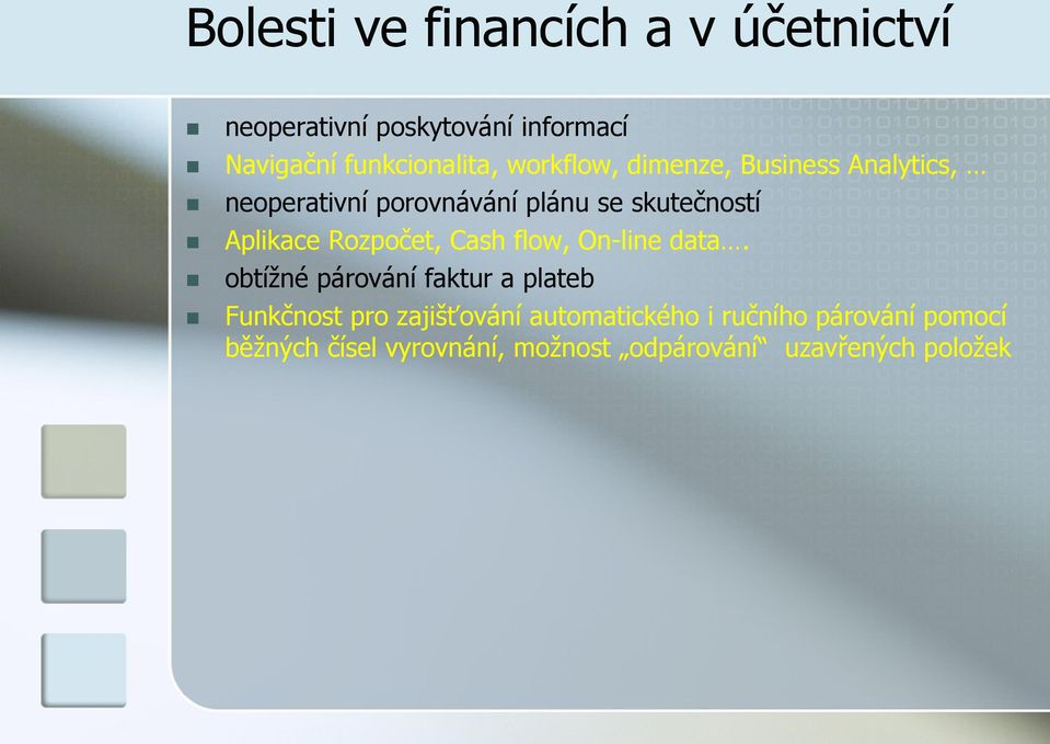 Rozpočet, Cash flow, On-line data.