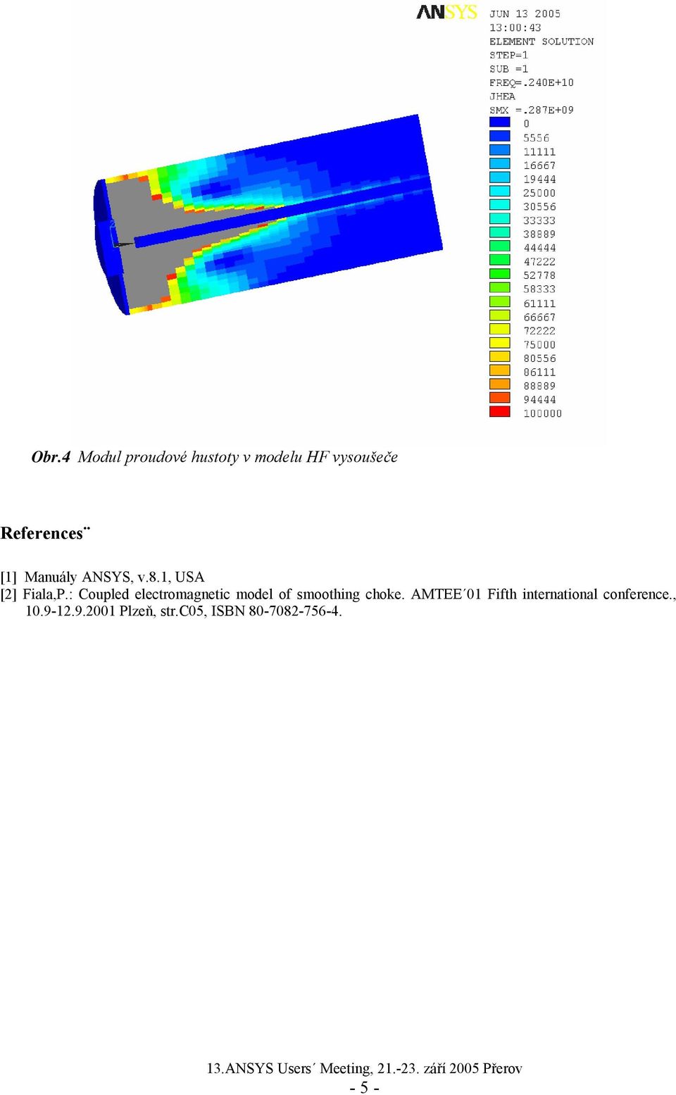 : Coupled electromagnetic model of smoothing choke.