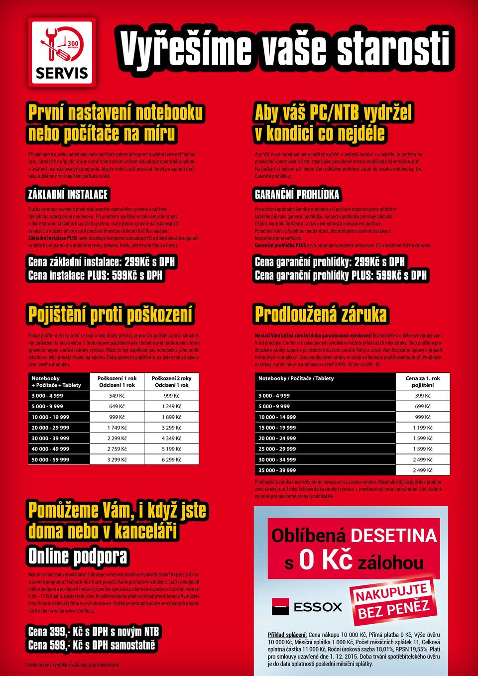 ZÁKLADNÍ INSTALACE Služba zahrnuje zavedení předinstalovaného operačního systému a zajištění základního zabezpečení notebooku.
