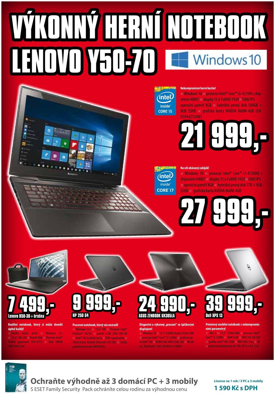 Windows 10 procesor Intel Core i7-4720hq s chipsetem HM87 displej 15.
