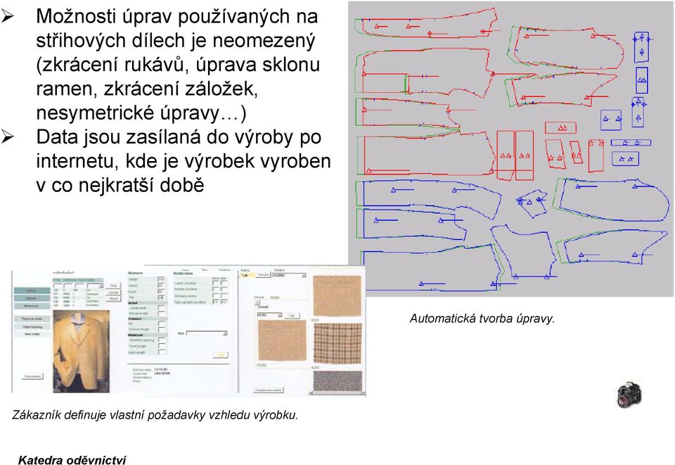 jsou zasílaná do výroby po internetu, kde je výrobek vyroben v co nejkratší