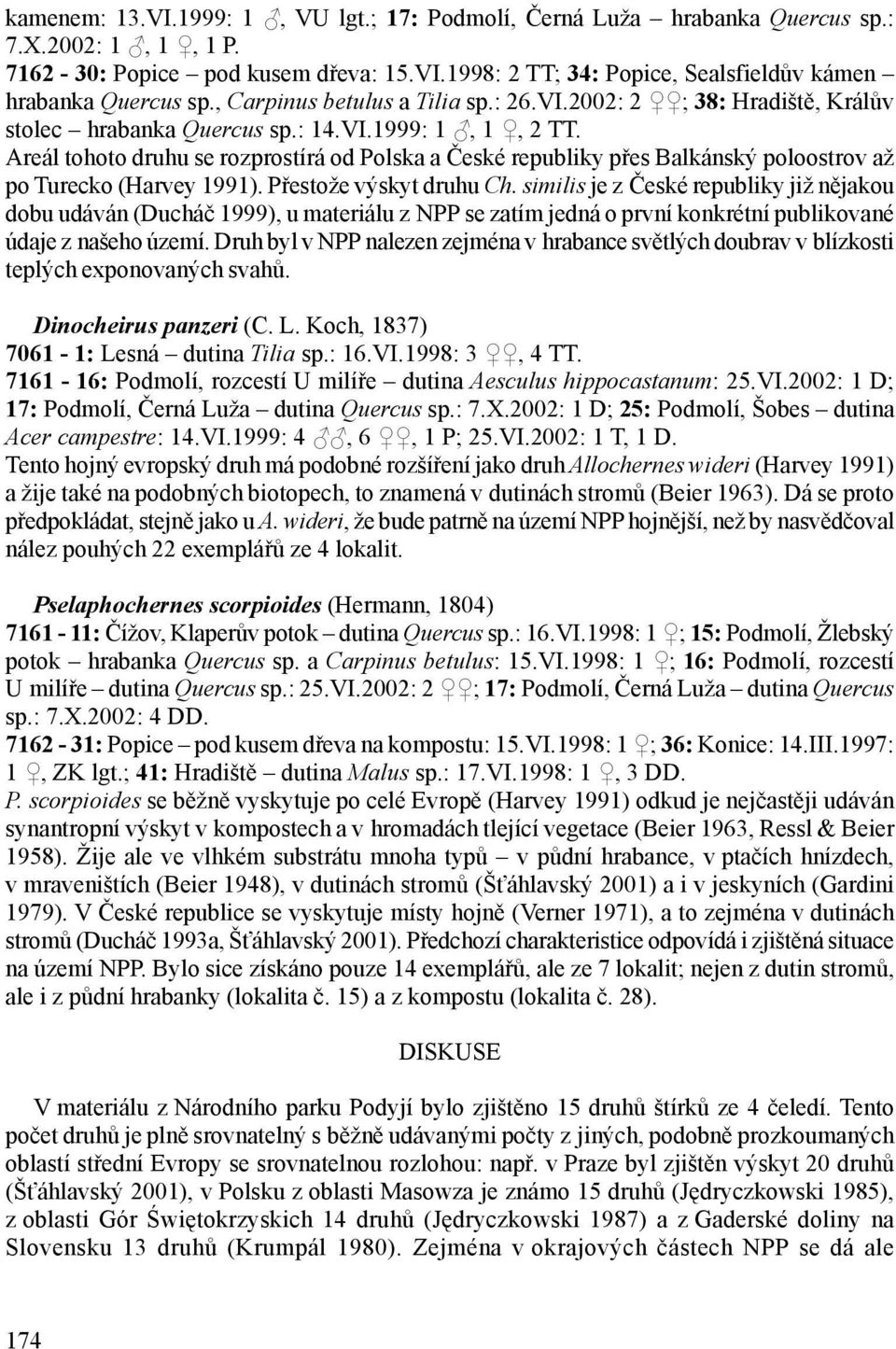 Areál tohoto druhu se rozprostírá od Polska a České republiky přes Balkánský poloostrov až po Turecko (Harvey 1991). Přestože výskyt druhu Ch.