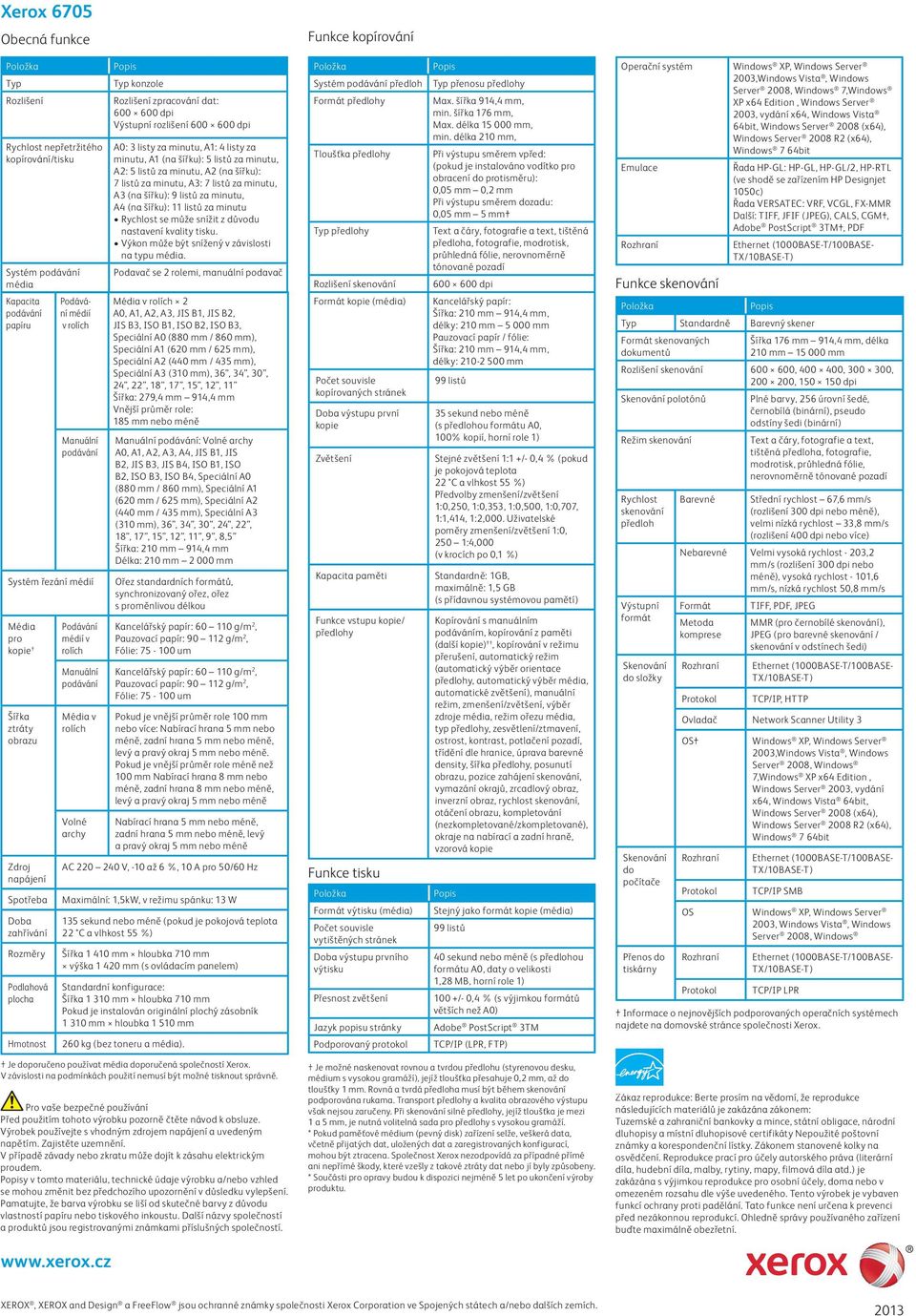 Popis Typ konzole Rozlišení zpracování dat: 600 600 dpi Výstupní rozlišení 600 600 dpi A0: 3 listy za minutu, A1: 4 listy za minutu, A1 (na šířku): 5 listů za minutu, A2: 5 listů za minutu, A2 (na