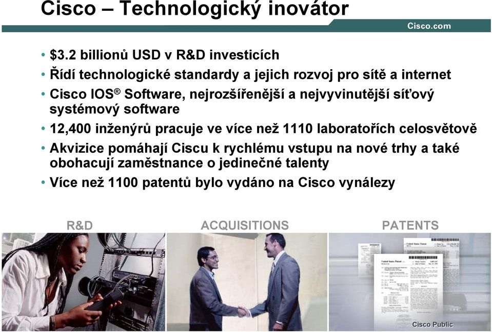 Software, nejrozšířenější a nejvyvinutější síťový systémový software 12,400 inženýrů pracuje ve více než 1110
