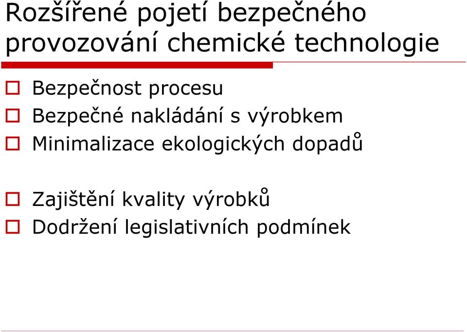 s výrobkem Minimalizace ekologických dopadů