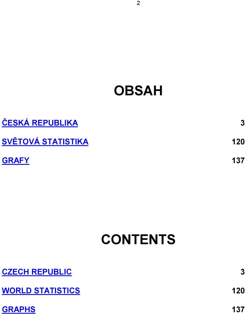 137 CONTENTS CZECH REPUBLIC