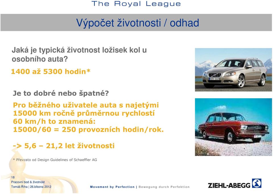 Pro běžného uživatele auta s najetými 15000 km ročně průměrnou rychlostí 60 km/h to