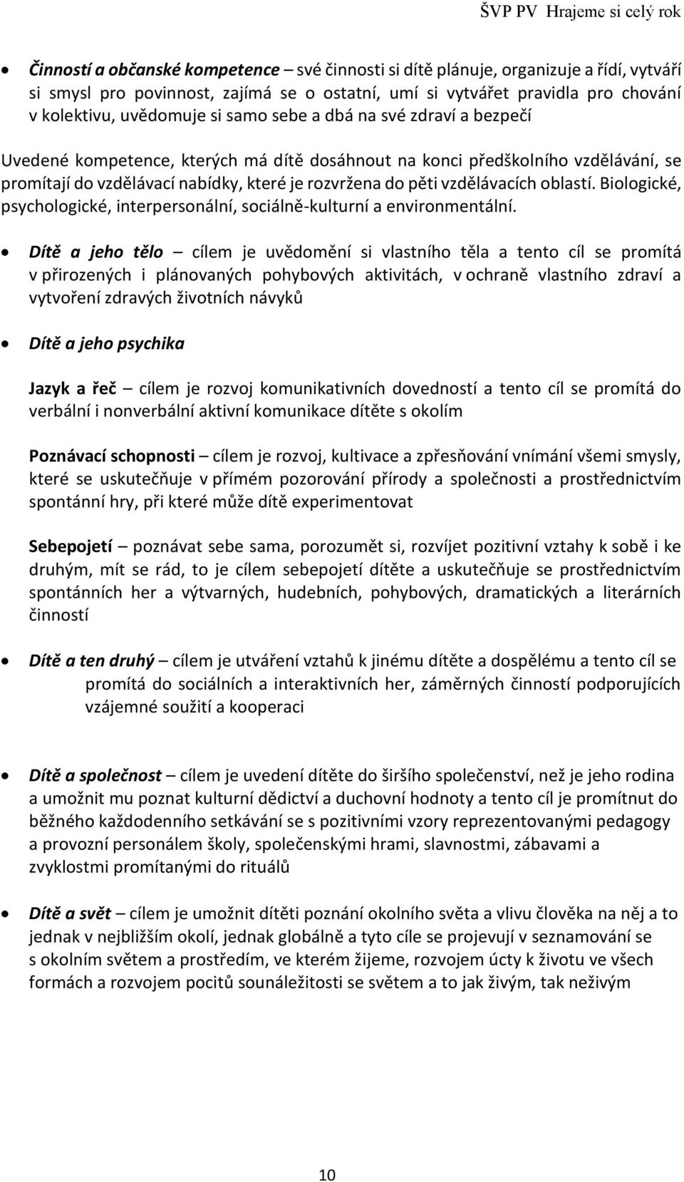 oblastí. Biologické, psychologické, interpersonální, sociálně-kulturní a environmentální.