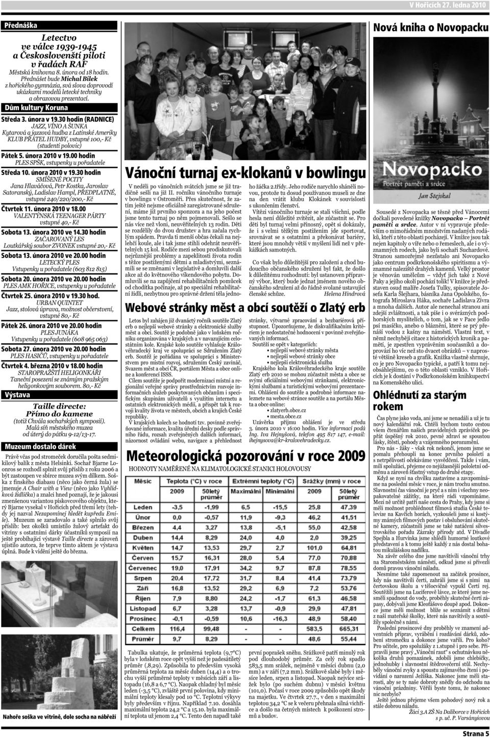 února 2010 ve 20.00 hodin Sobota 27. února 2010 ve 20.00 hodin Čtvrtek 4. března 2010 v 18.