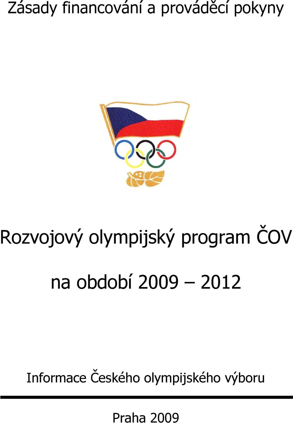 program ČOV na období 2009 2012