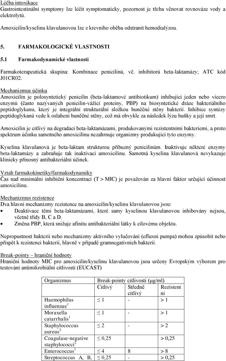 inhibitorů beta-laktamázy; ATC kód J01CR02.