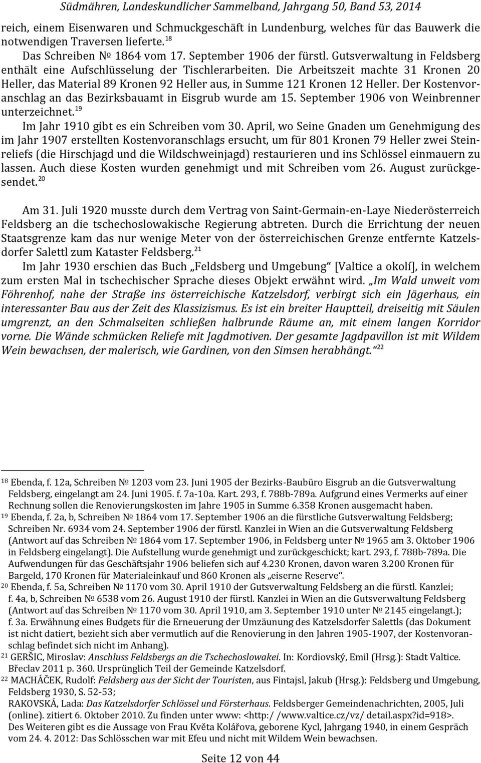 Katzelsdorfský zámeček a hájovna - - PDF Free Download