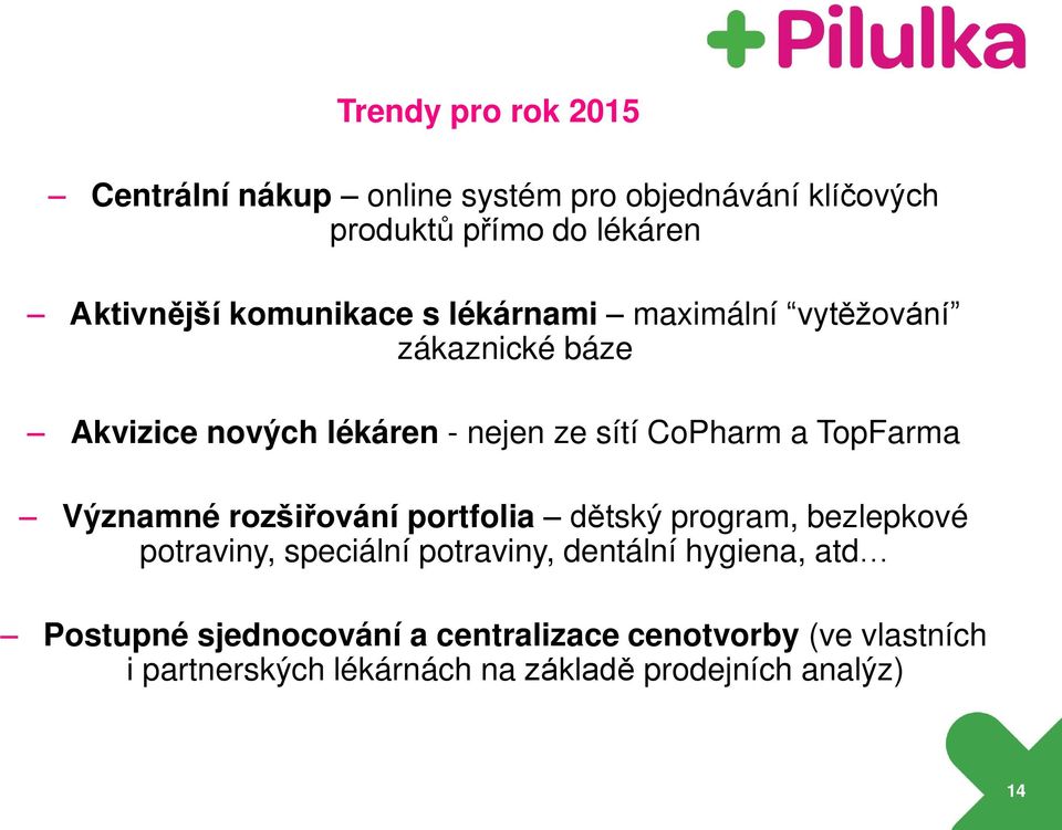 TopFarma Významné rozšiřování portfolia dětský program, bezlepkové potraviny, speciální potraviny, dentální