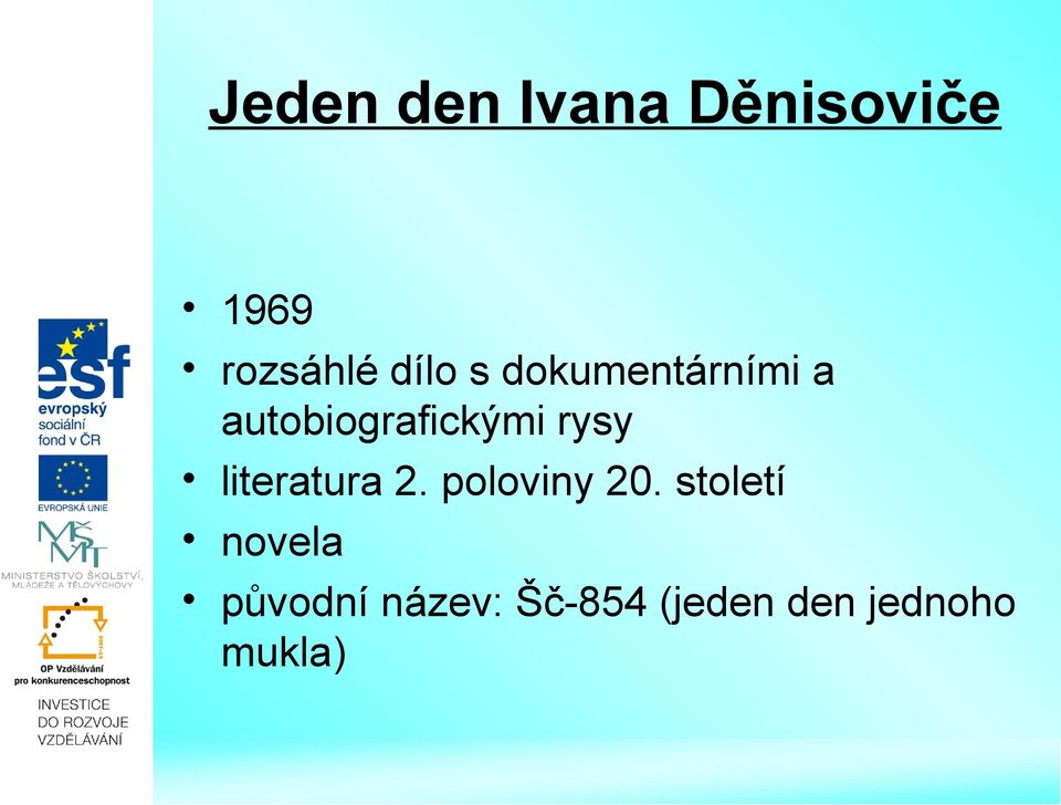 rysy literatura 2. poloviny 20.