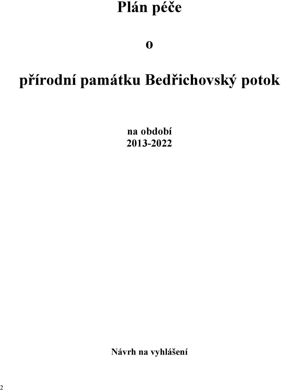 potok na období