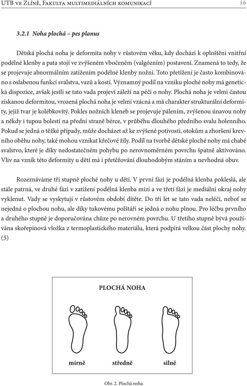 Znamená to tedy, že se projevuje abnormálním zatížením podélné klenby nožní. Toto přetížení je často kombinováno s oslabenou funkcí svalstva, vazů a kostí.