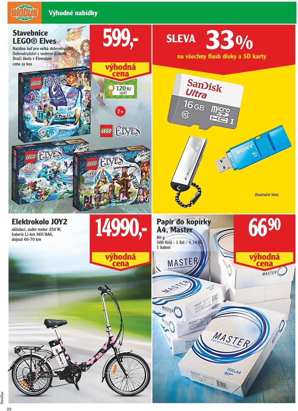 SD karty 120 Kč 7+ Elektrokolo JOY2 skládací, zadní motor 250 W, baterie Li-Ion 36V/8Ah,