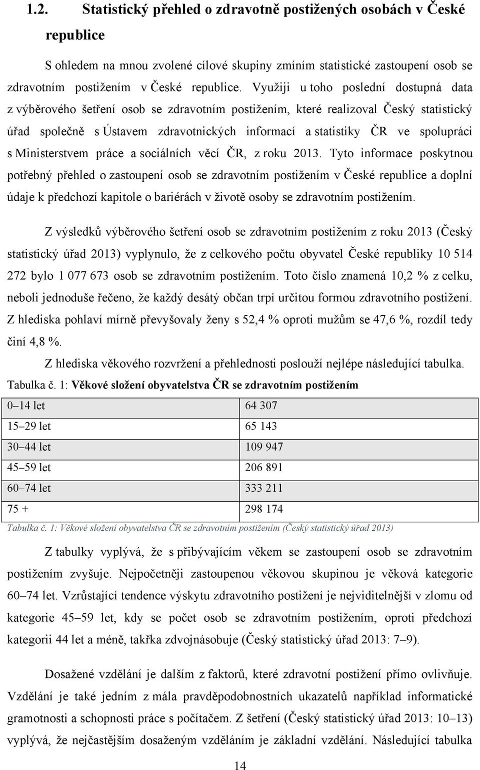 spolupráci s Ministerstvem práce a sociálních věcí ČR, z roku 2013.