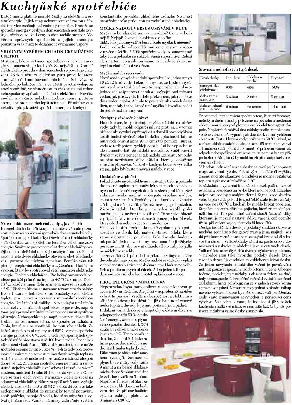 CHLADNIČKY MŮŽEME UŠETŘIT Místností, kde se většinou spotřebovává nejvíce energie v domácnosti, je kuchyně Za největšího žrouta elektrického proudu v domácnostech se považuje chlazení 25 % z účtu za