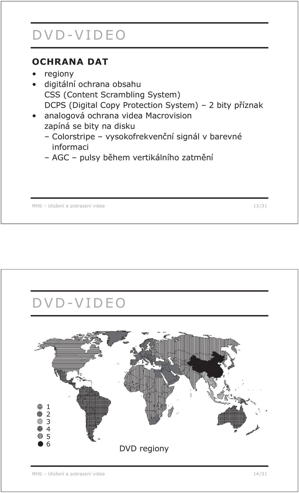 na disku Colorstripe vysokofrekvenční signál v barevné informaci AGC pulsy během vertikálního