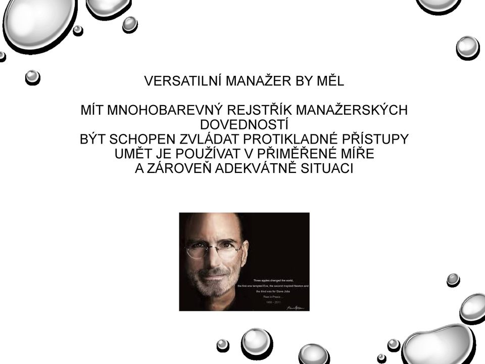ZVLÁDAT PROTIKLADNÉ PŘÍSTUPY UMĚT JE