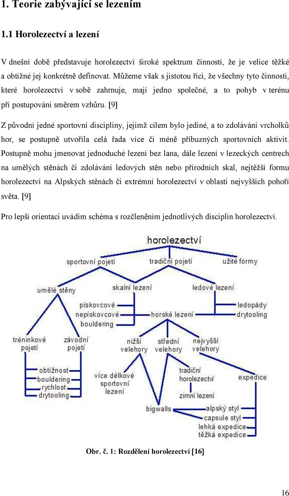 9 Z původní jedné sportovní disciplíny, jejímž cílem bylo jediné, a to zdolávání vrcholků hor, se postupně utvořila celá řada více či méně příbuzných sportovních aktivit.