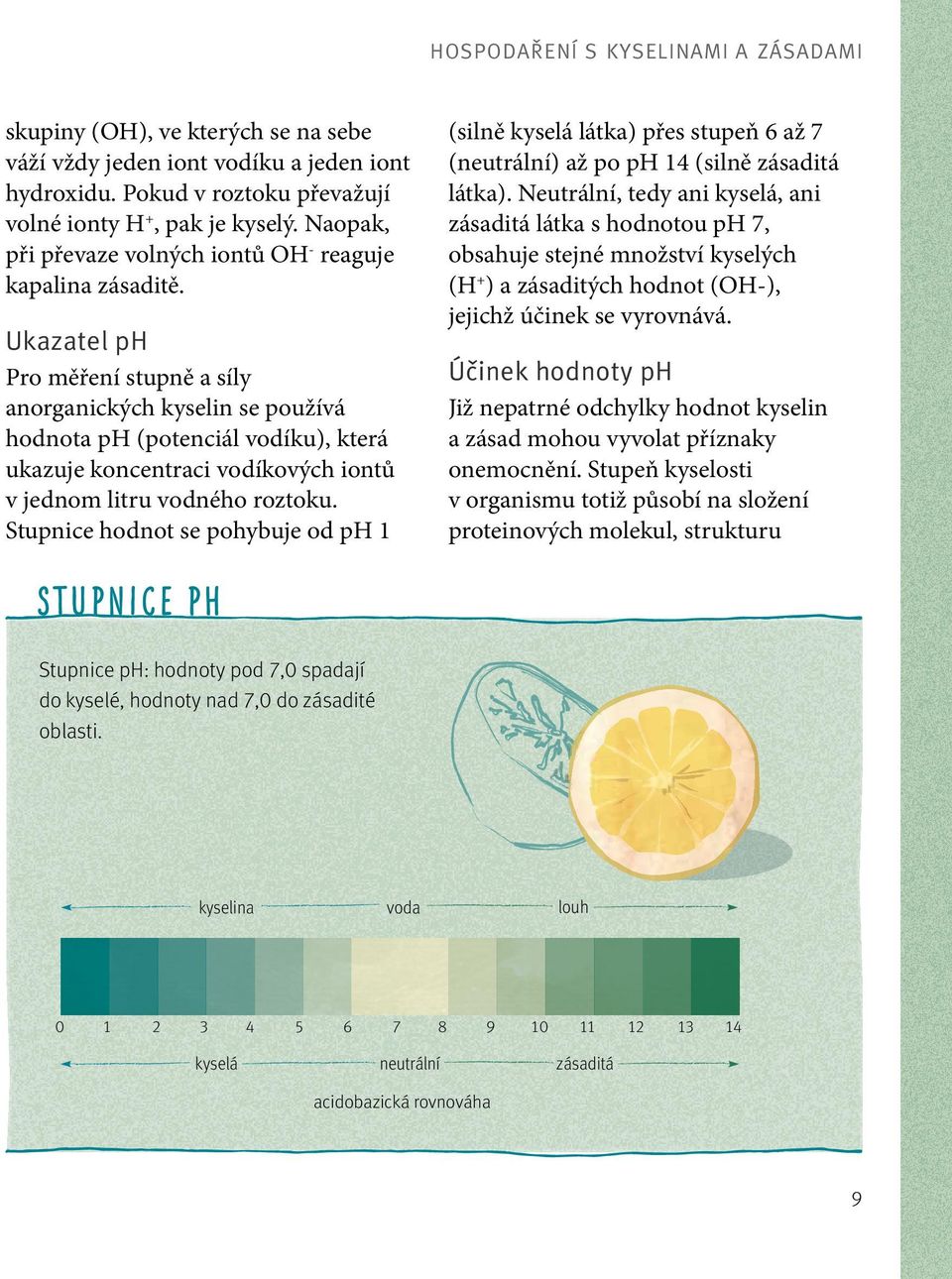 Neutrální, tedy ani kyselá, ani zásaditá látka s hodnotou ph 7, obsahuje stejné množství kyselých (H + ) a zásaditých hodnot (OH-), jejichž účinek se vyrovnává.