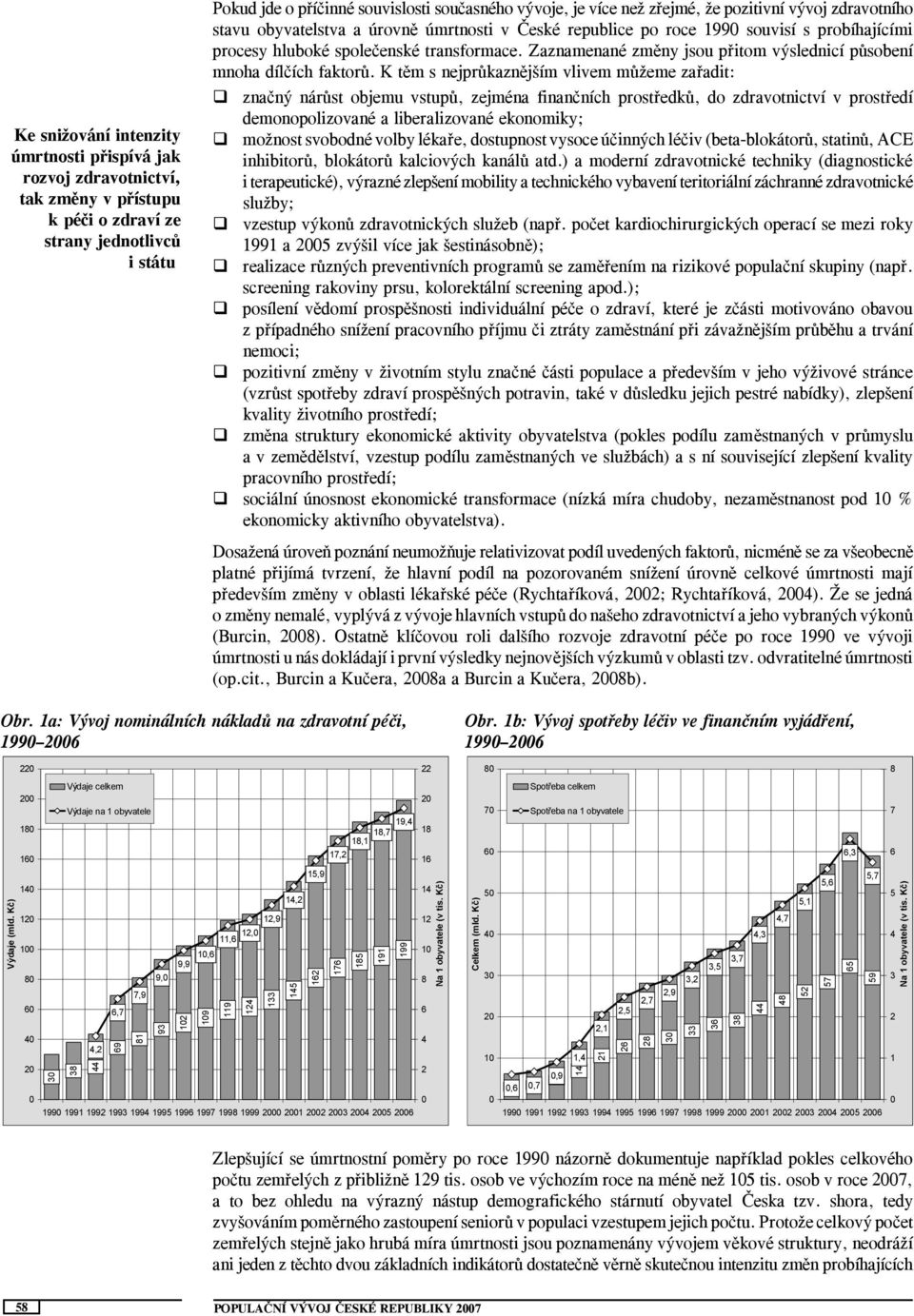 Zaznamenané změny jsou přitom výslednicí působení mnoha dílčích faktorů.