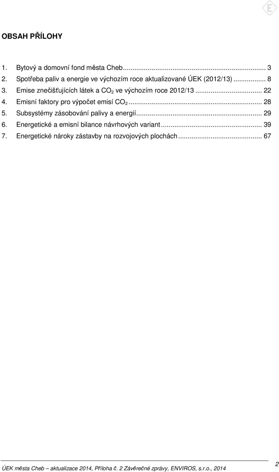 Emise znečišťujících látek a CO 2 ve výchozím roce 2012/13... 22 4.