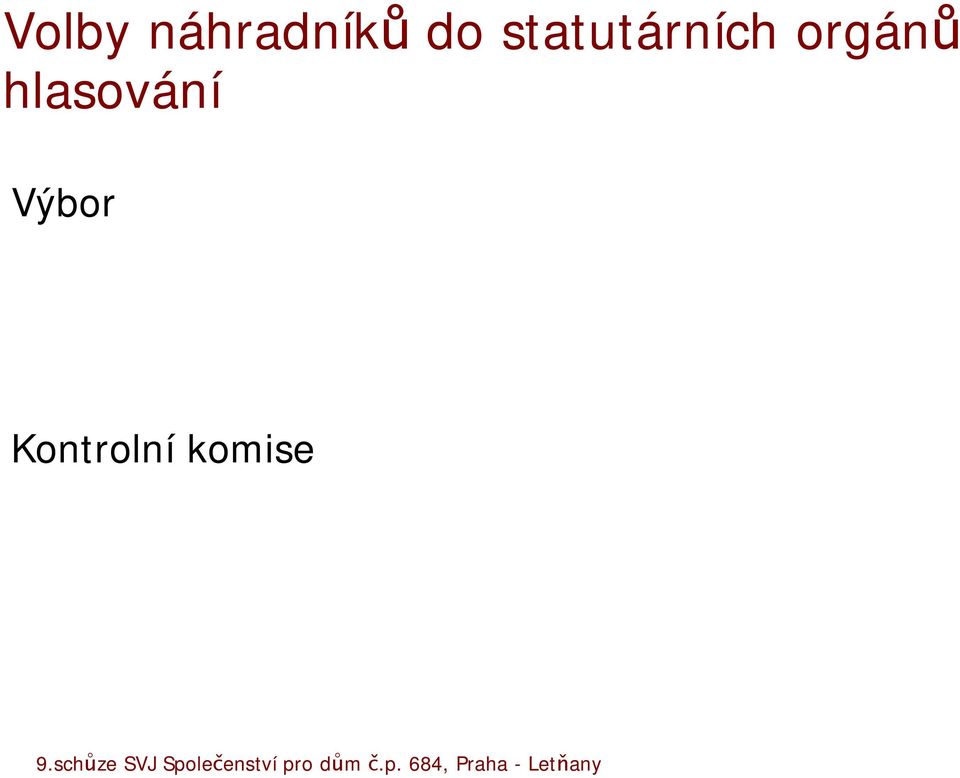 orgánů hlasování