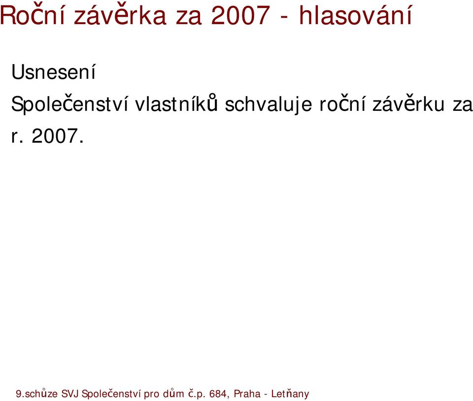 Společenství vlastníků