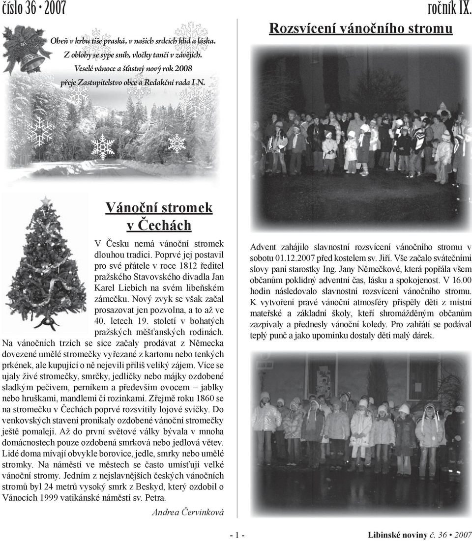 Rozsvícení vánočního stromu - PDF Stažení zdarma