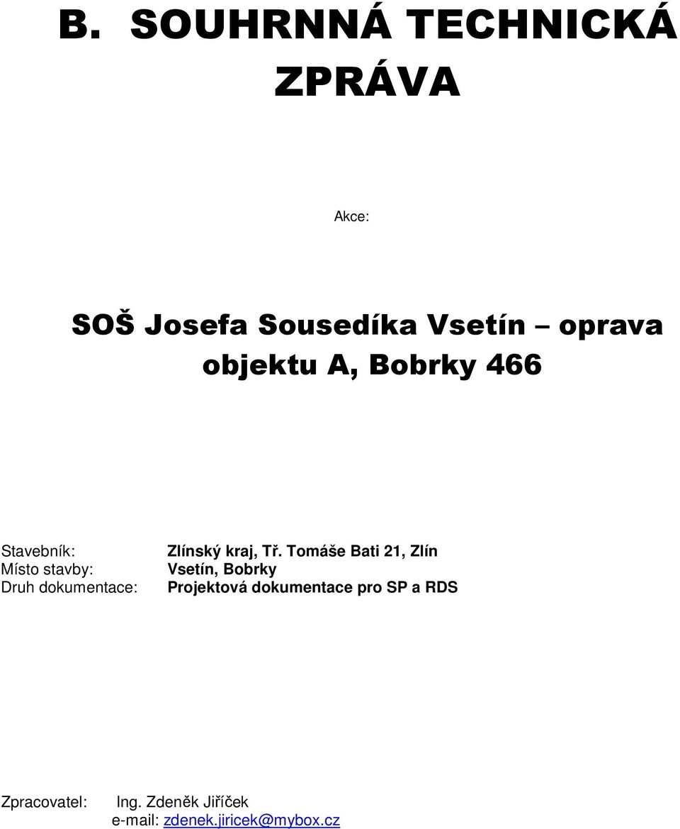 kraj, Tř.
