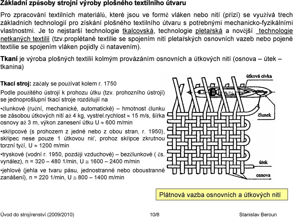 proplétané textilie se spojením nití pletařských osnovních vazeb nebo pojené textilie se spojením vláken pojidly či natavením).