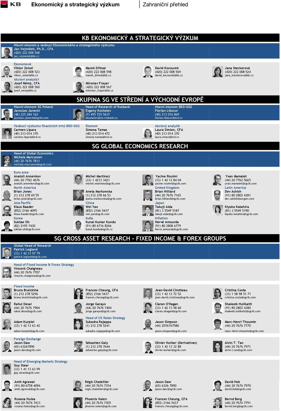 cz marek_drimal@kb.cz david_kocourek@kb.cz jana_steckerova@kb.cz Akcioví analytici Josef Němý, CFA Miroslav Frayer (420) 222 008 560 (420) 222 008 567 josef_nemy@kb.cz miroslav_frayer@kb.