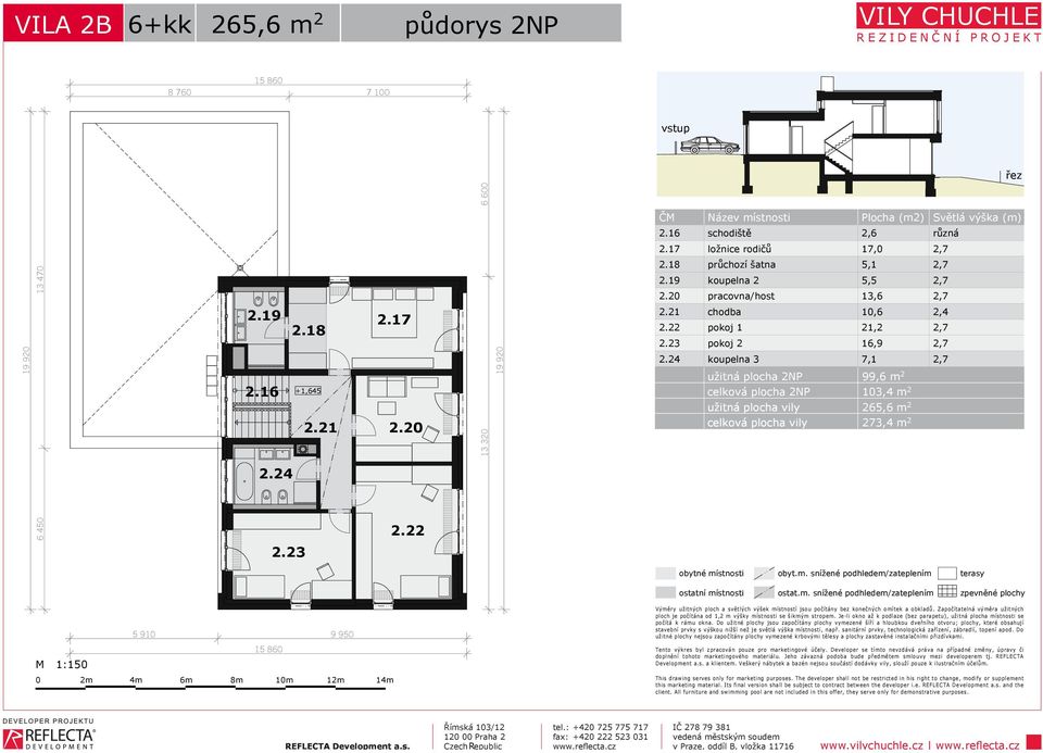 22 13 320 6 600 8 700 6 600 19 920 REZIDENČ NÍ REZIDENČ PROJEKTNÍ P Tento výkres byl zpracován pouze Tento pro výkres marketingové byl zpracován účely.