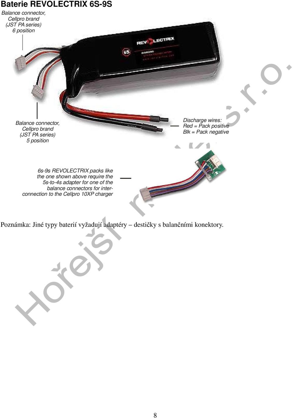 like the one shown above require the 5s-to-4s adapter for one of the balance connectors for interconnection