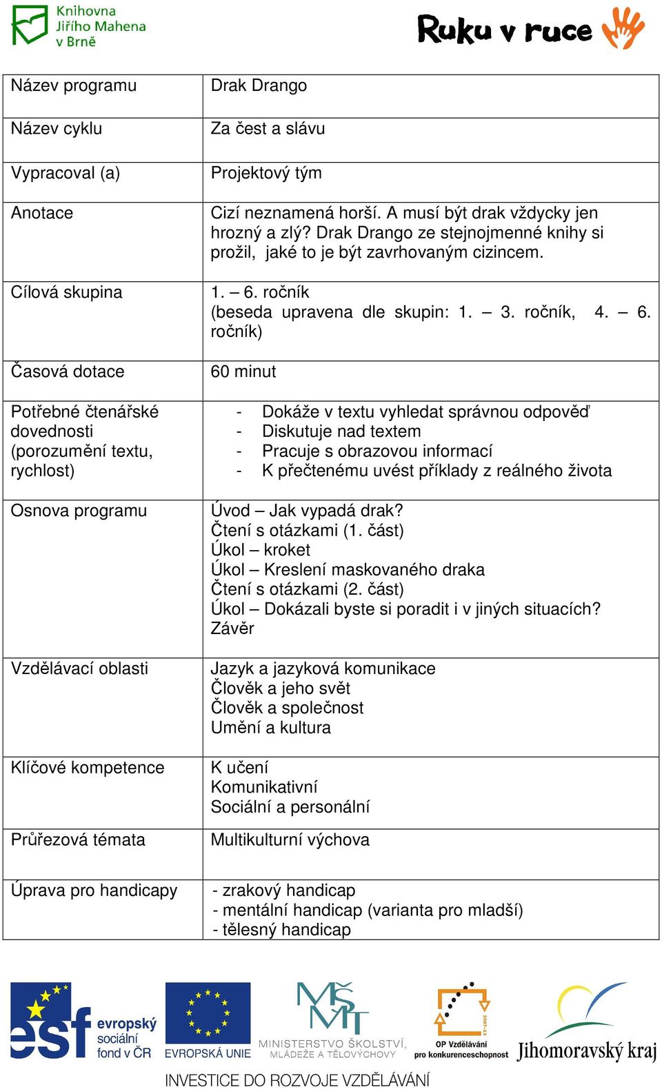 Drak Drango ze stejnojmenné knihy si prožil, jaké to je být zavrhovaným cizincem. 1. 6.