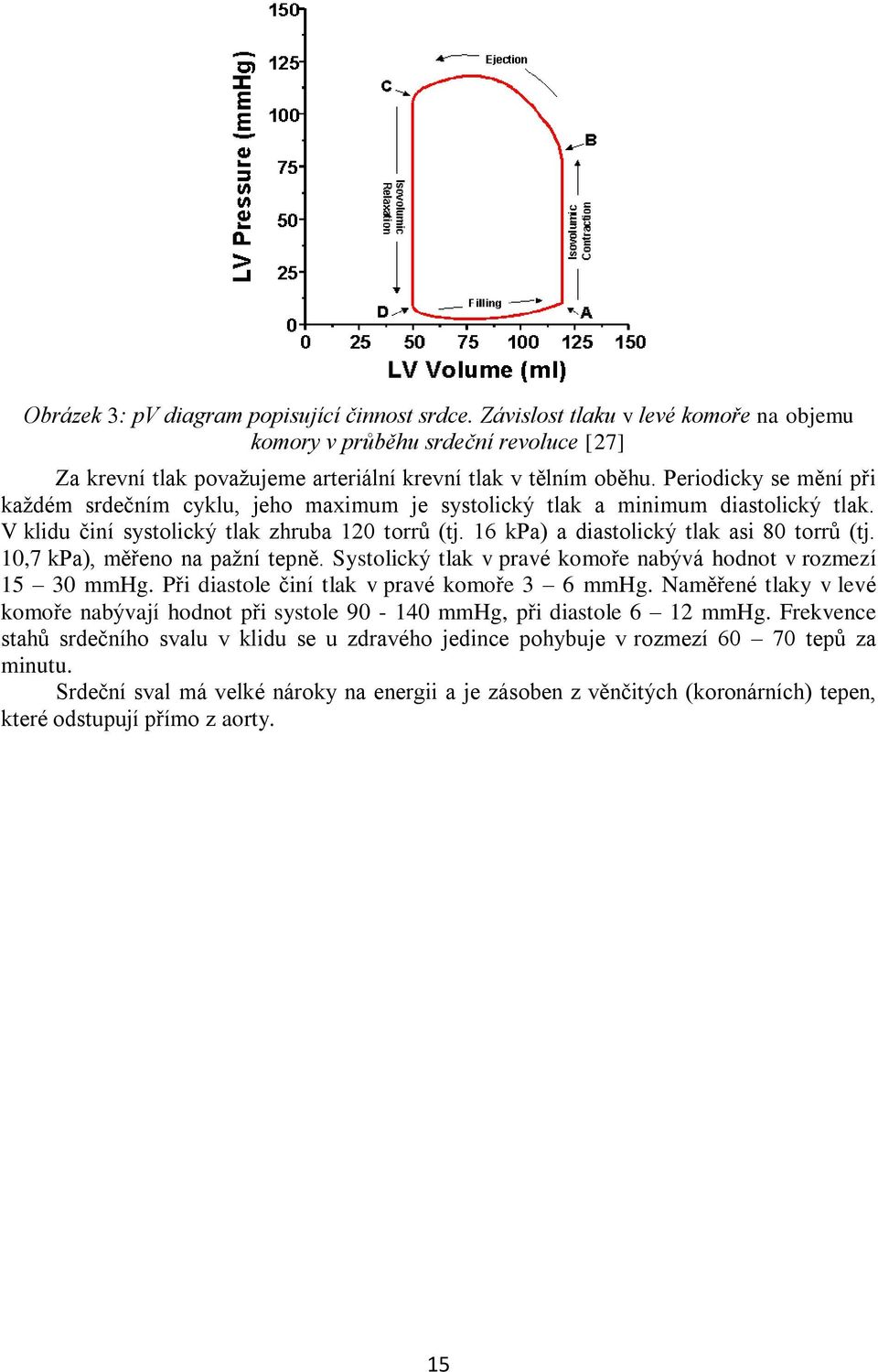 16 kpa) a diastolický tlak asi 80 torrů (tj. 10,7 kpa), měřeno na pažní tepně. Systolický tlak v pravé komoře nabývá hodnot v rozmezí 15 30 mmhg. Při diastole činí tlak v pravé komoře 3 6 mmhg.
