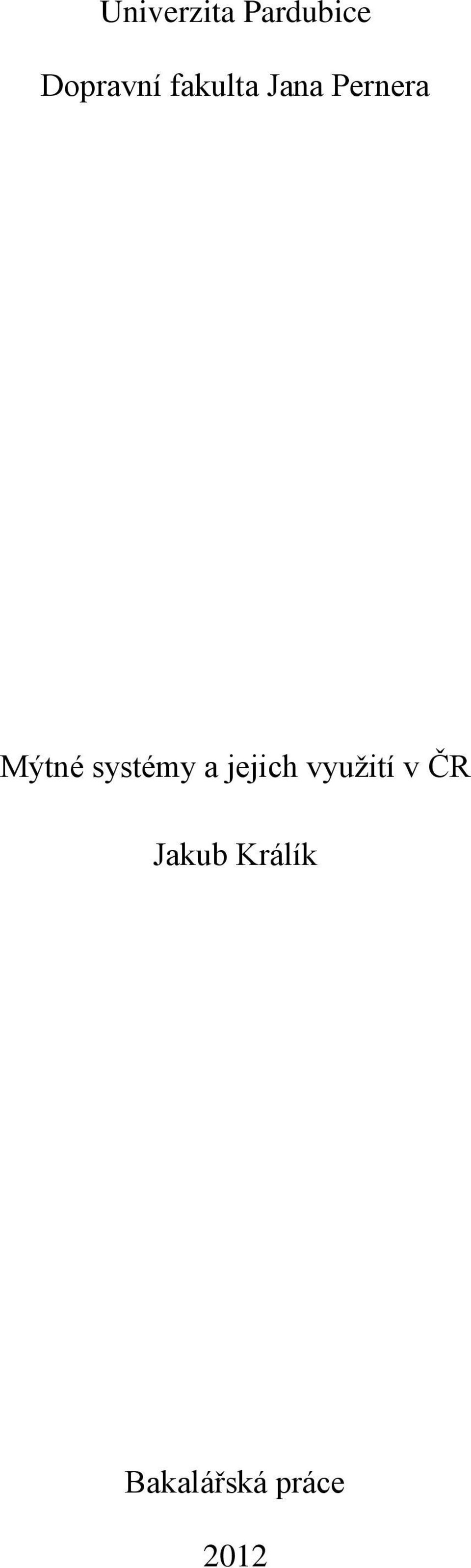 systémy a jejich využití v ČR