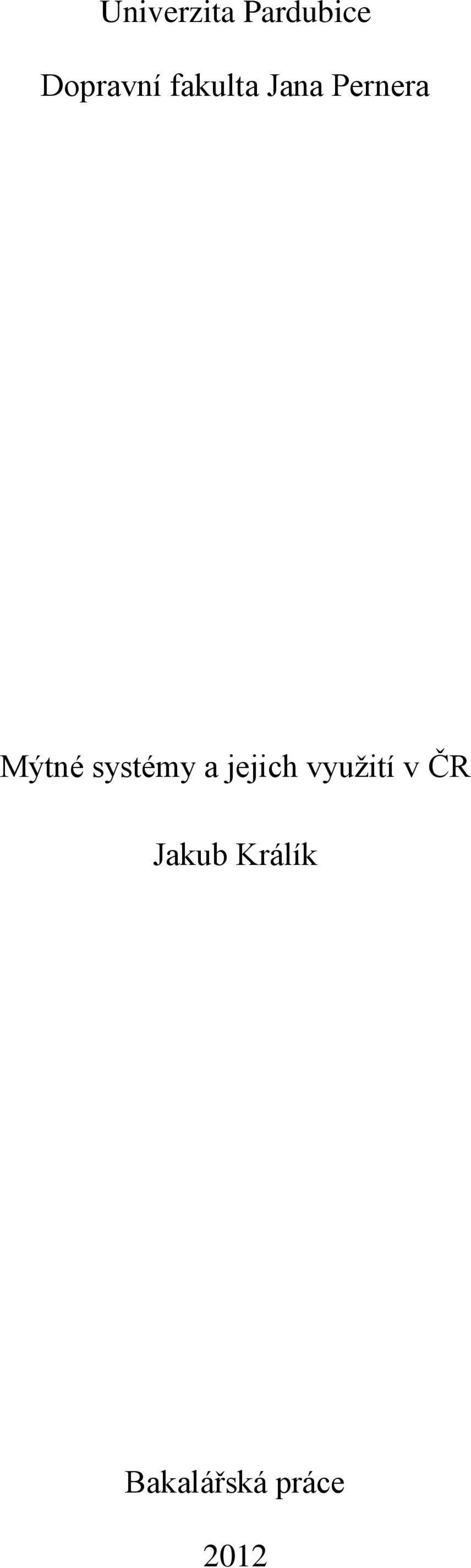 systémy a jejich využití v ČR