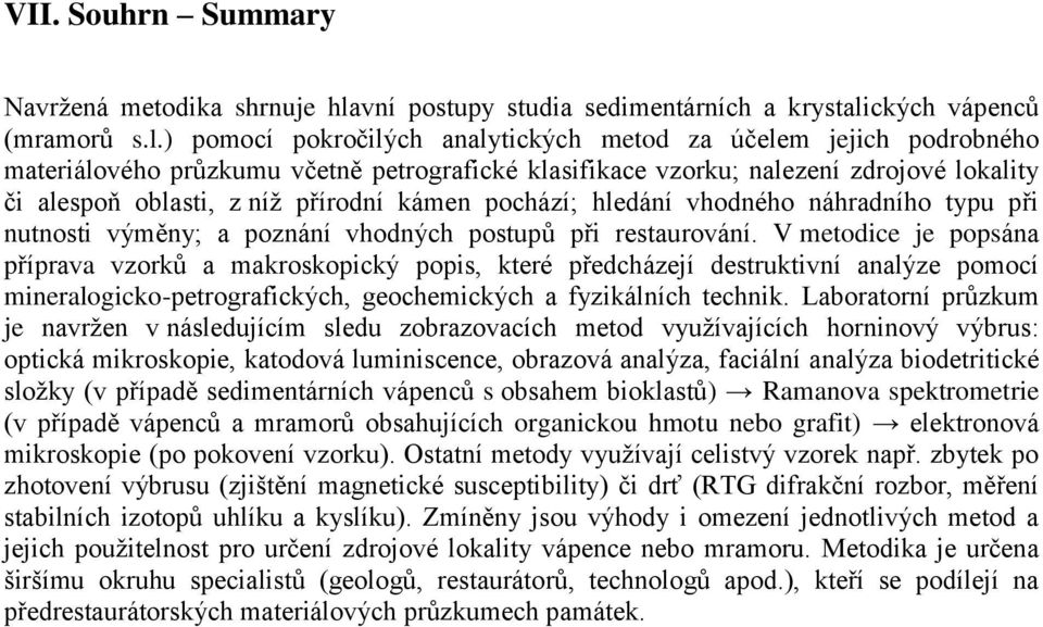 ckých vápenců (mramorů s.l.