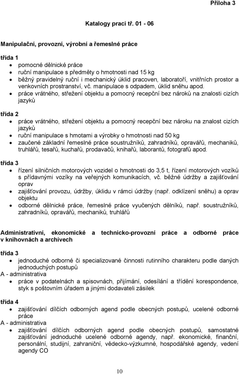 vnitřních prostor a venkovních prostranství, vč. manipulace s odpadem, úklid sněhu apod.