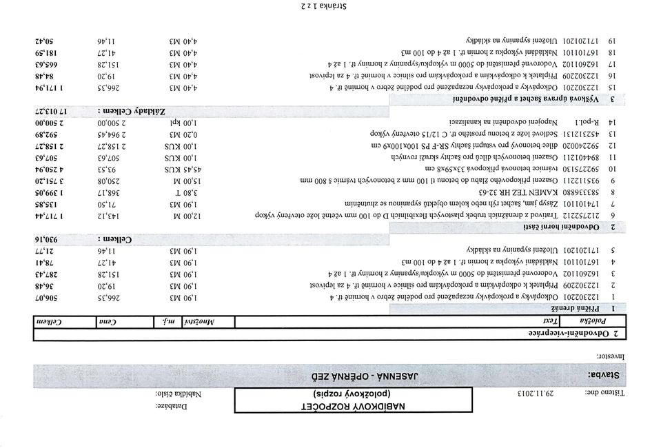 nezapazene pro podelne zebro v hornine tf. 4 2 122302209 Pfiplatek k odkopavkam a prokopavkam pro silnice v hornine tf.