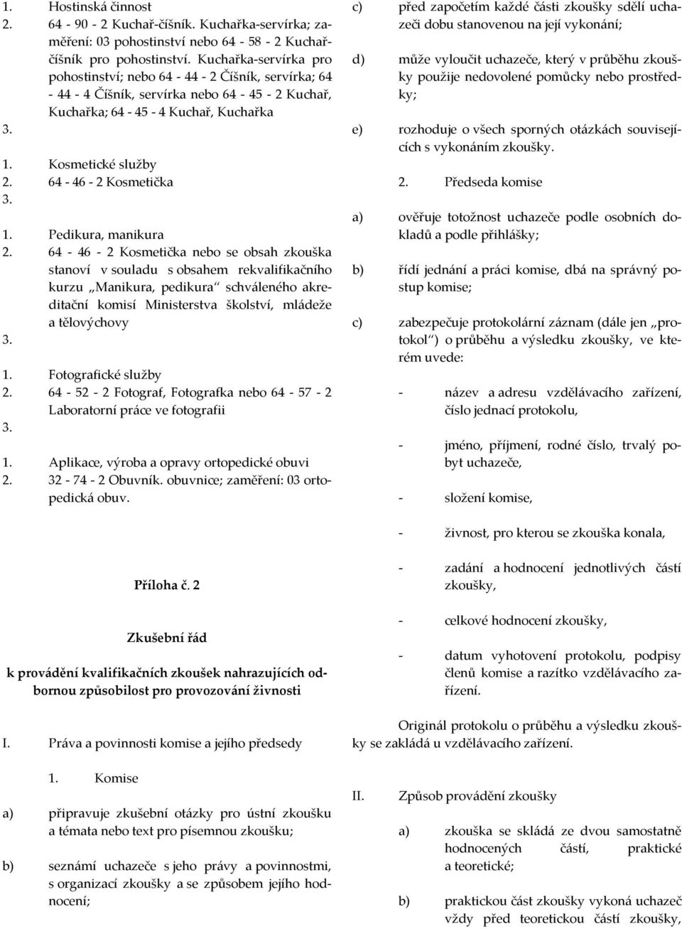 64-46 - 2 Kosmetička 1. Pedikura, manikura 2.