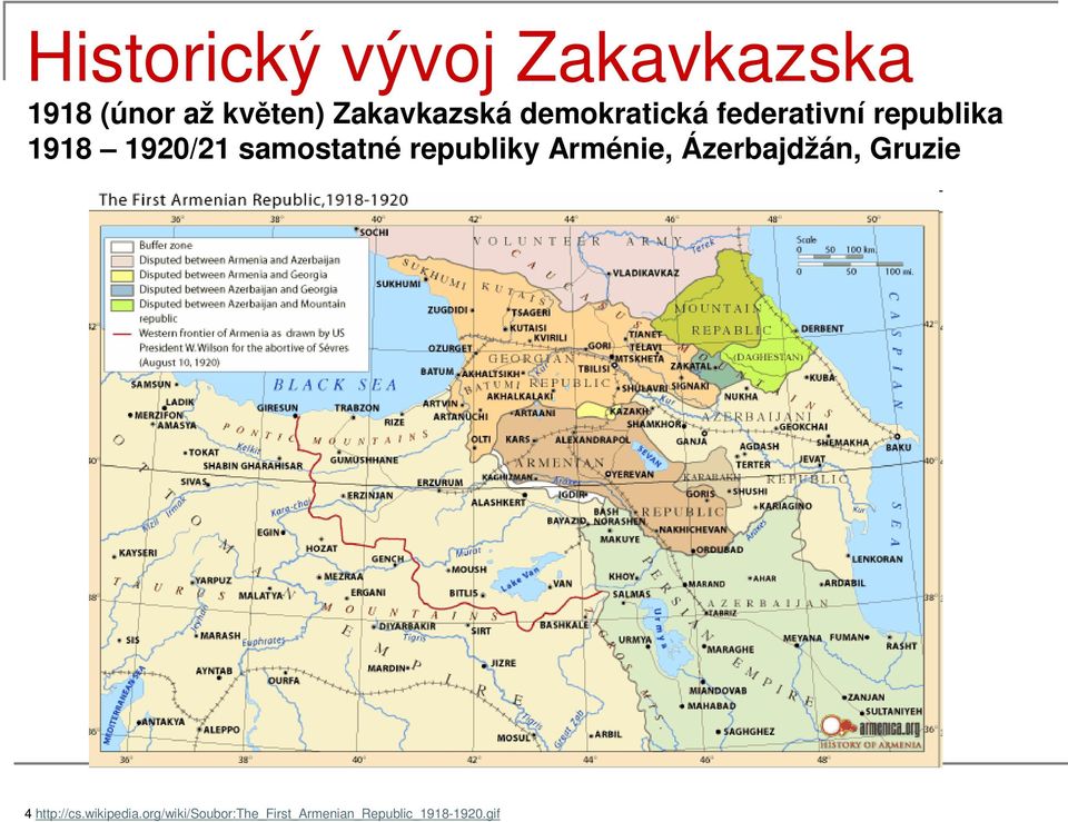 samostatné republiky Arménie, Ázerbajdžán, Gruzie 4