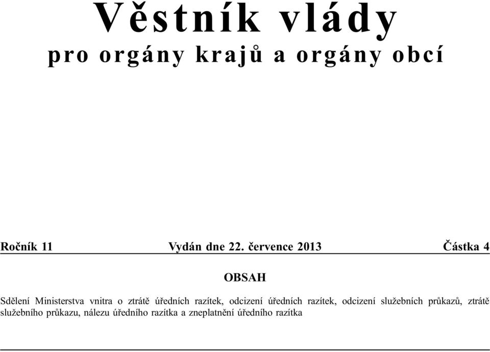 úředních razítek, odcizení úředních razítek, odcizení služebních