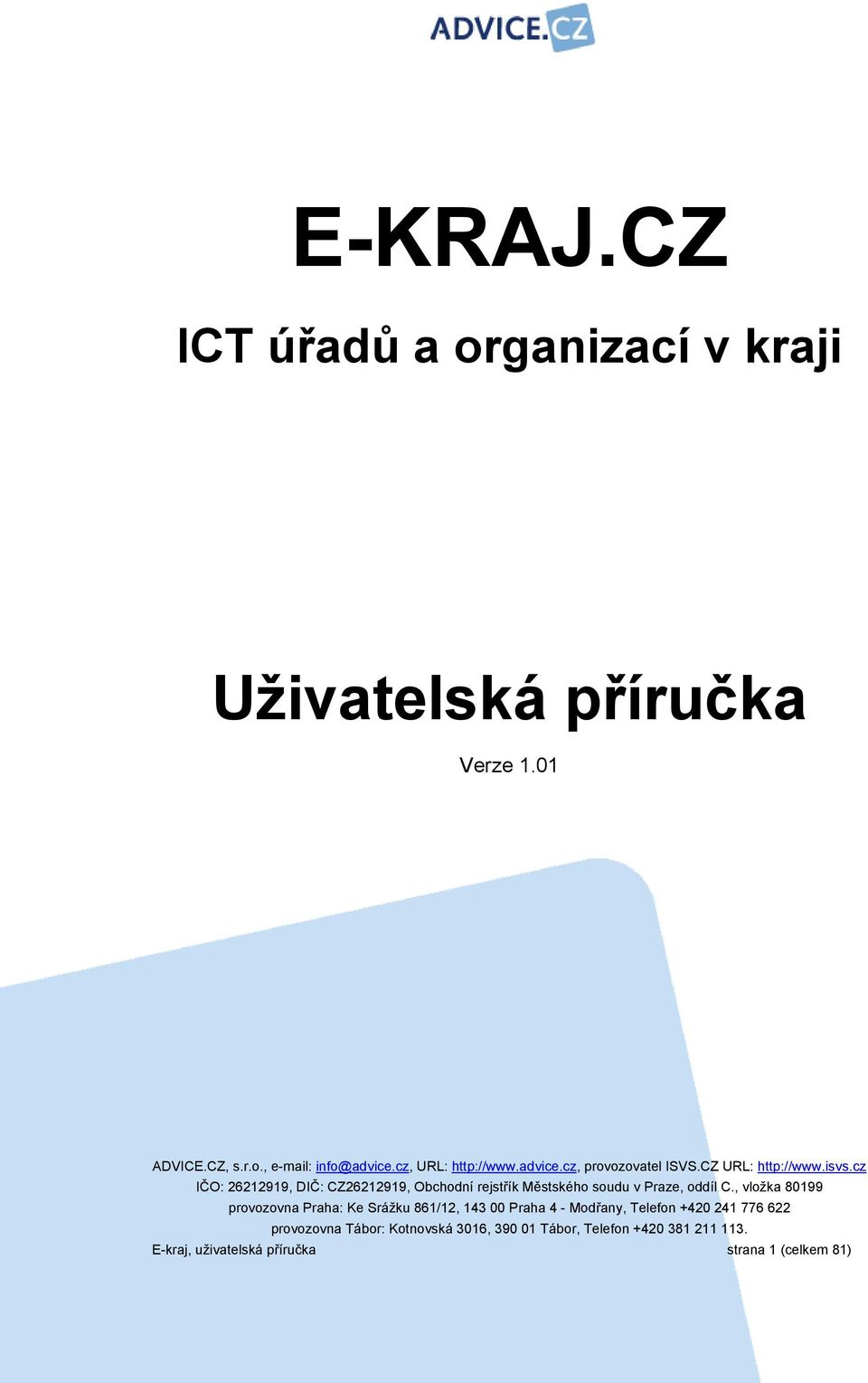 kraji Uživatelská příručka