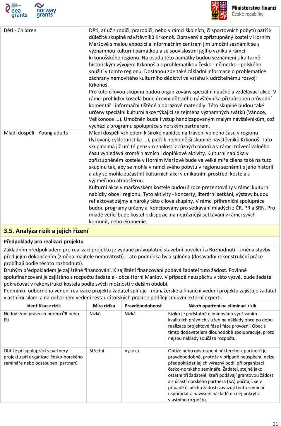 Opravený a zpřístupněný kostel v Horním Maršově s malou expozicí a informačním centrem jim umožní seznámit se s významnou kulturní památkou a se souvislostmi jejího vzniku v rámci krkonošského