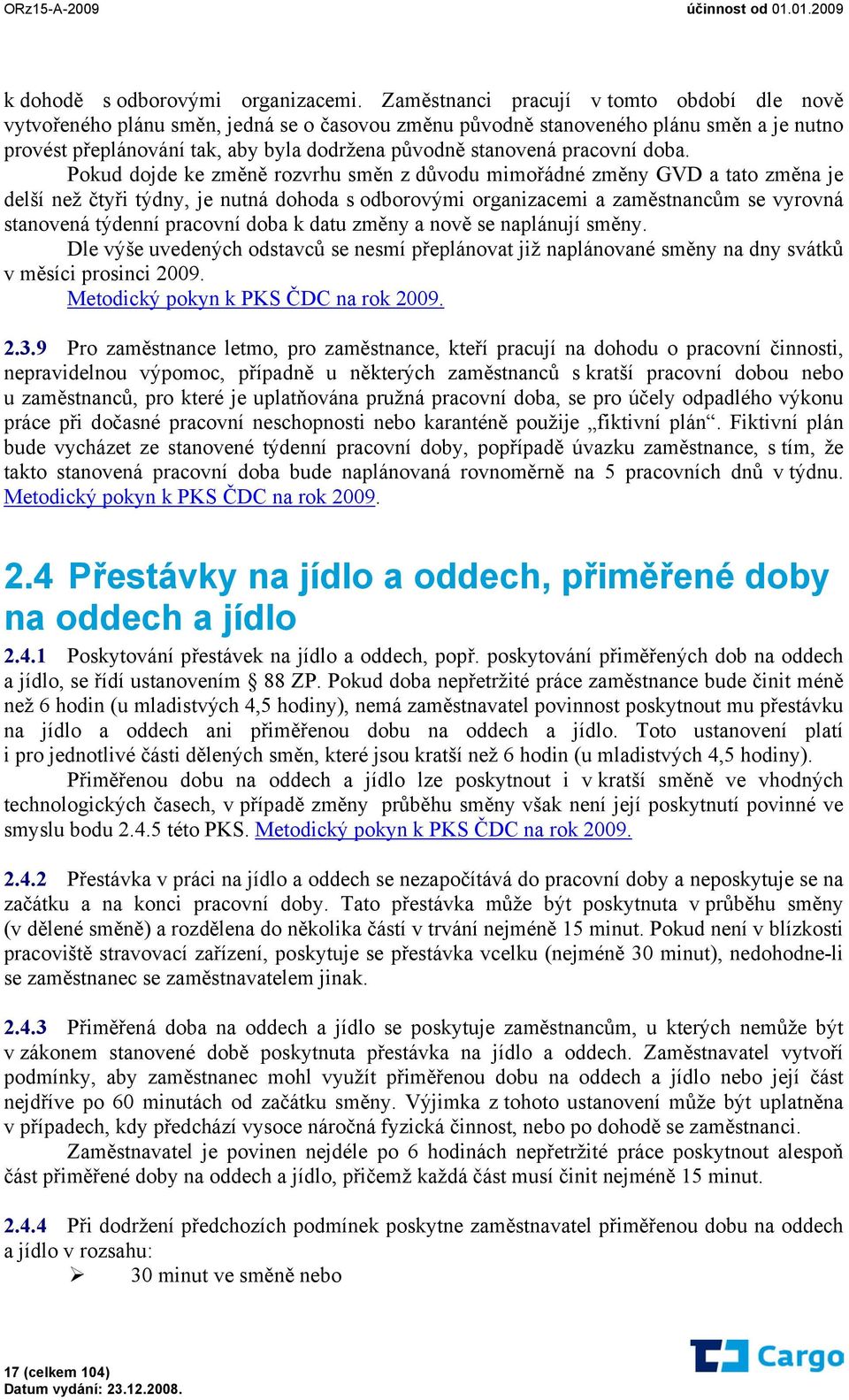 pracovní doba.